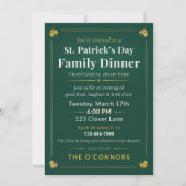 St. Patrick’s Day Family Dinner Traditional Irish  招待状 (正面)