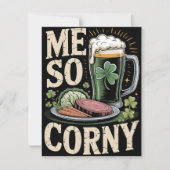 St Patrick’s Day Funny Food Card シーズンカード (正面)