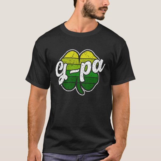 St Patrick s Day G Pa Father Irish C Shamrock Tシャツ (正面)