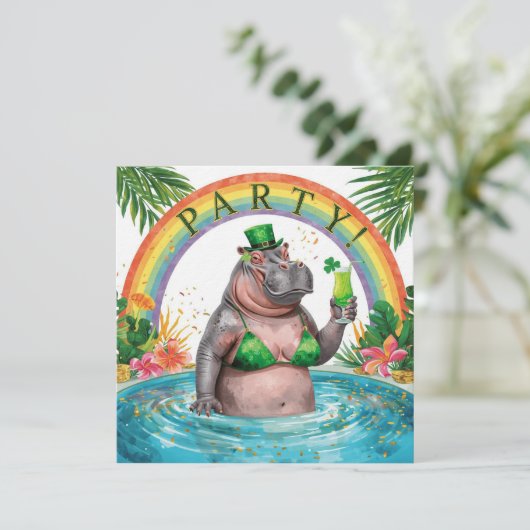 St. Patrick’s Day Glam Hippo Bikini 招待状 (スタンド正面)