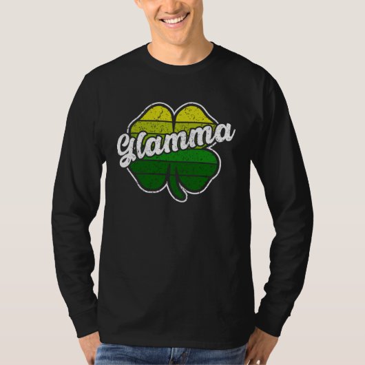 St Patrick s Day Glamma Mother Irish C Shamrock Tシャツ (正面)