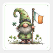 St. Patrick’s Day Gnome スクエアシール (正面)