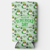 St. Patrick’s Day Gnome Beer Can Cooler スリム缶クーラー (正面)