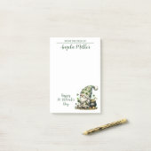 St. Patrick’s Day Gnome Desk Notes ポストイット (デスク上)