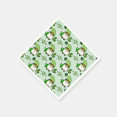 St. Patrick’s Day Gnome Napkins スタンダードカクテルナプキン (角)