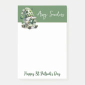 St. Patrick’s Day Gnome Notepad ポストイット (正面)