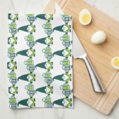 St. Patrick’s Day Gnome with Beer Mug キッチンタオル (四つ折り)