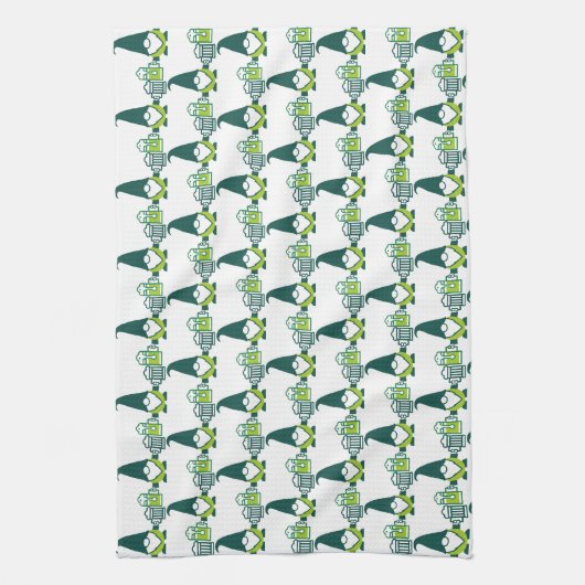 St. Patrick’s Day Gnome with Beer Mug キッチンタオル (縦)