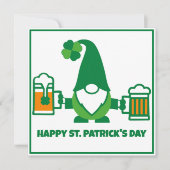 St. Patrick’s Day Gnome with Beer Mug シーズンカード (正面)