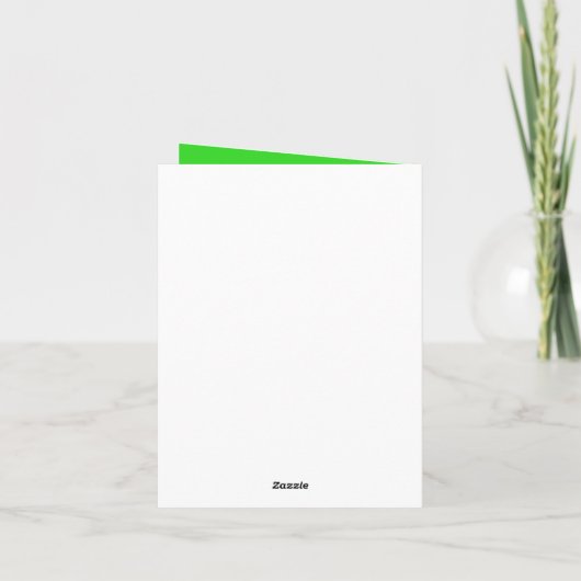 St. Patrick’s Day Golf Ball Leprechaun Riddle カード (裏面)