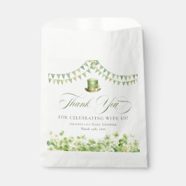 St. Patrick’s Day Green Shamrock Baby Shower フェイバーバッグ