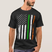 St Patrick s Day Ireland s Irish American Flag Tシャツ (正面)