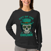 St Patrick`s Day Irish C leaf Skeleton Day of the  Tシャツ (正面)