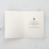 St. Patrick’s Day Irish Luck Clover Greeting Card カード (内部)