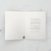 St. Patrick’s Day Irish Luck Poetic Greeting Card カード (内部)