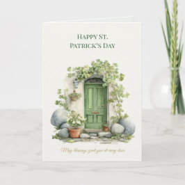 St Patrick’s Day Irish Luck Shamrock Greeting Card カード