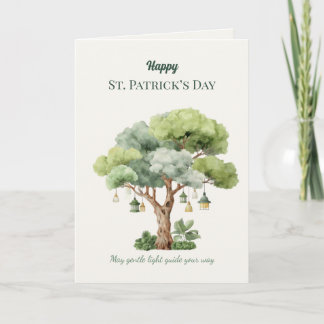 St. Patrick’s Day Irish Tree Lantern Card カード