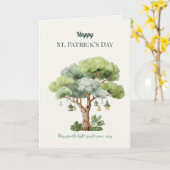 St. Patrick’s Day Irish Tree Lantern Card カード (黄色い花)