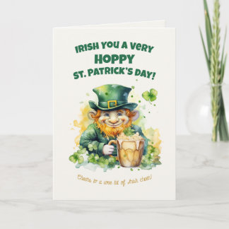 St. Patrick’s Day Leprechaun Funny Card カード