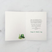 St. Patrick’s Day Leprechaun Funny Card カード (内部)