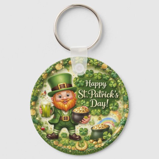 St. Patrick’s Day Leprechaun Keychain キーホルダー (正面)