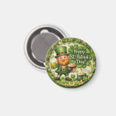 St. Patrick’s Day Leprechaun Keychain マグネット (正面/裏面)