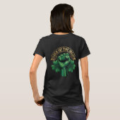 St. Patrick’s Day Luck of the Irish Fist Shamrock Tシャツ (裏面フル)