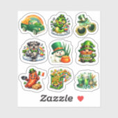 St. Patrick’s Day Lucky Charm Cartoon Set シール (シート)