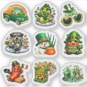 St. Patrick’s Day Lucky Charm Cartoon Set シール (正面)
