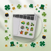 St. Patrick’s Day Lucky Charm Cartoon Set シール