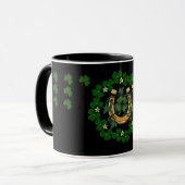 St. Patrick’s Day Lucky Charm Horseshoe Mug  マグカップ (正面左)