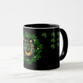 St. Patrick’s Day Lucky Charm Horseshoe Mug  マグカップ (正面右)