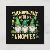 St Patrick’s Day Lucky Shamrock Gnome  エンクロージャーカード (裏面)