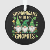 St Patrick’s Day Lucky Shamrock Gnome  オーナメント (裏面)