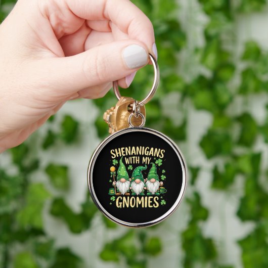 St Patrick’s Day Lucky Shamrock Gnome  キーホルダー (手)