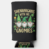 St Patrick’s Day Lucky Shamrock Gnome  スリム缶クーラー (正面)