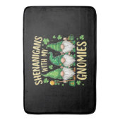 St Patrick’s Day Lucky Shamrock Gnome  バスマット (正面縦)