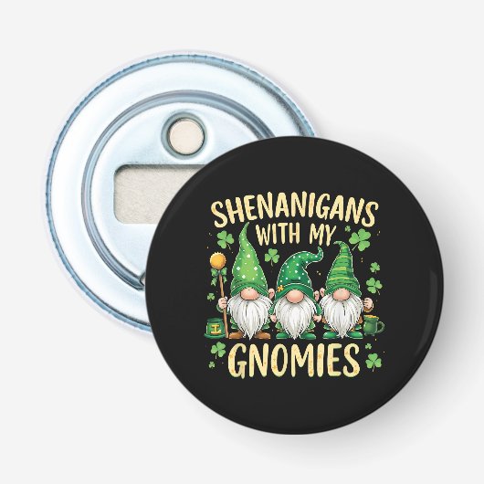 St Patrick’s Day Lucky Shamrock Gnome  栓抜き (正面)