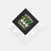 St Patrick’s Day Lucky Shamrock Gnome  縁ありカクテルナプキン (角)