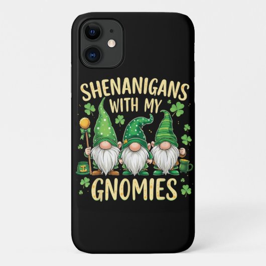 St Patrick’s Day Lucky Shamrock Gnome  Case-Mate iPhoneケース (裏面)