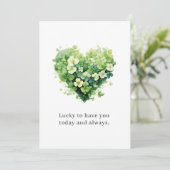 St. Patrick’s Day Lucky To Have You Clover Heart C シーズンカード (スタンド正面)