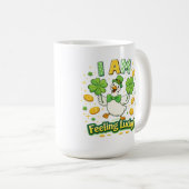 St Patrick’s Day Mug 15 oz – I Am Feeling Lucky  コーヒーマグカップ (正面右)