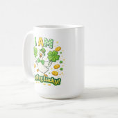 St Patrick’s Day Mug 15 oz – I Am Feeling Lucky  コーヒーマグカップ (正面左)