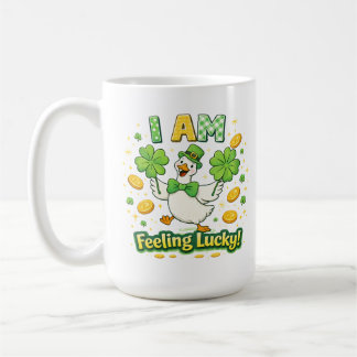 St Patrick’s Day Mug 15 oz – I Am Feeling Lucky  コーヒーマグカップ