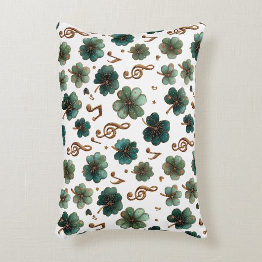 St. Patrick’s Day Musical Shamrock アクセントクッション (正面(垂直))