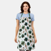 St. Patrick’s Day Musical Shamrock エプロン (着用した状態)