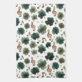 St. Patrick’s Day Musical Shamrock キッチンタオル (縦)