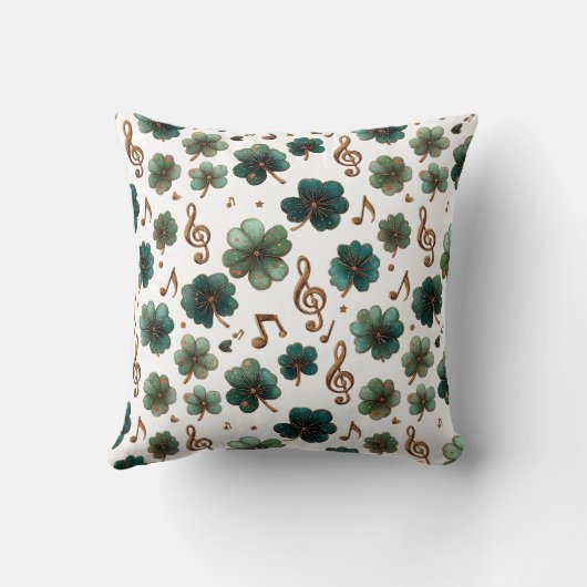 St. Patrick’s Day Musical Shamrock クッション (裏面)