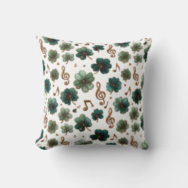 St. Patrick’s Day Musical Shamrock クッション