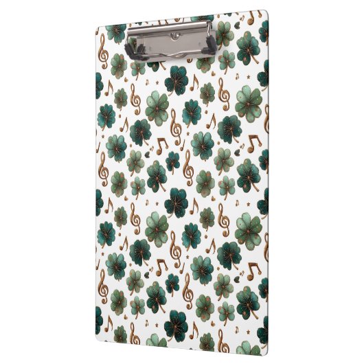 St. Patrick’s Day Musical Shamrock クリップボード (左)